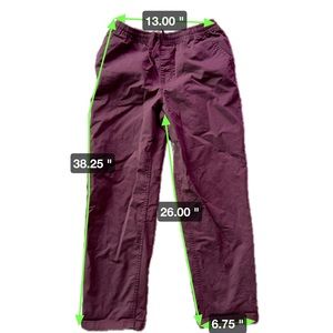 VANS Range Relaxed Elastic Pants, DAD BURGUNDY  SIZE SMALL